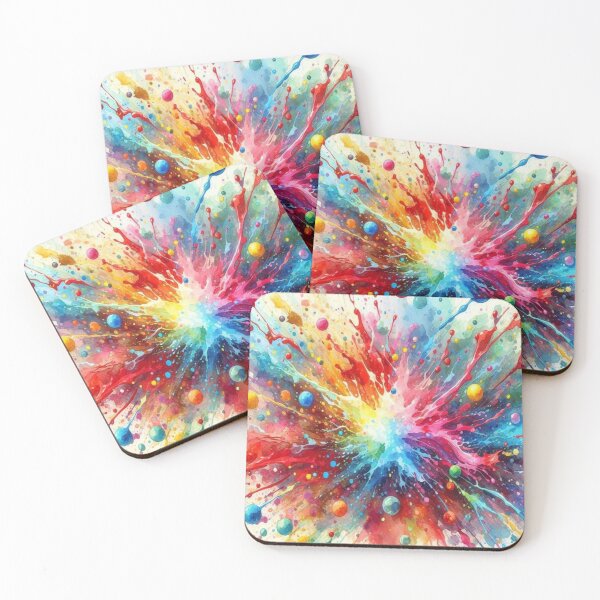 Item preview,  Multi Coloured Paint Splat Water Colour designed and sold by C73Design.