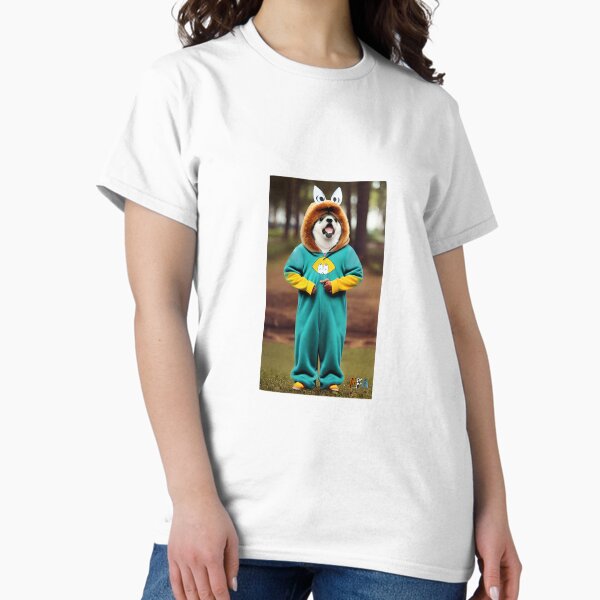 Happy Dog in a Funny Costume #4 Classic T-Shirt
