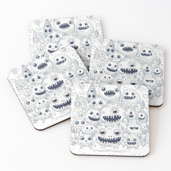 Item preview, "Friendly Little Monsters" designed and sold by rosamgl.
