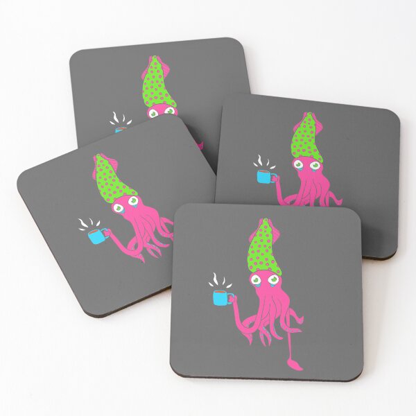 Item preview, Caffeinated Squid designed and sold by LE Fernsby.