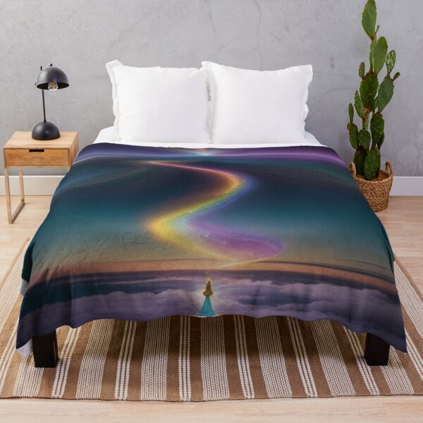 Item preview, Enchanted Realms: Aurora Australis Night Sky Over A Floral Haven designed and sold by EnchantedVista.