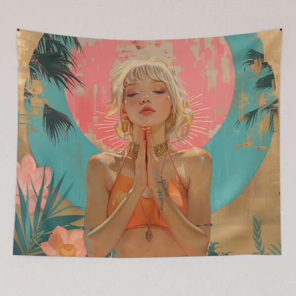 Item preview, Praying Palm Lotus Pose designed and sold by DavidLoblaw.