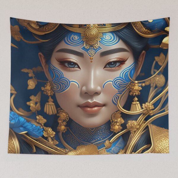 Item preview, Asian Goddess Portrait n°7 designed and sold by Grafik-Ai-Art.