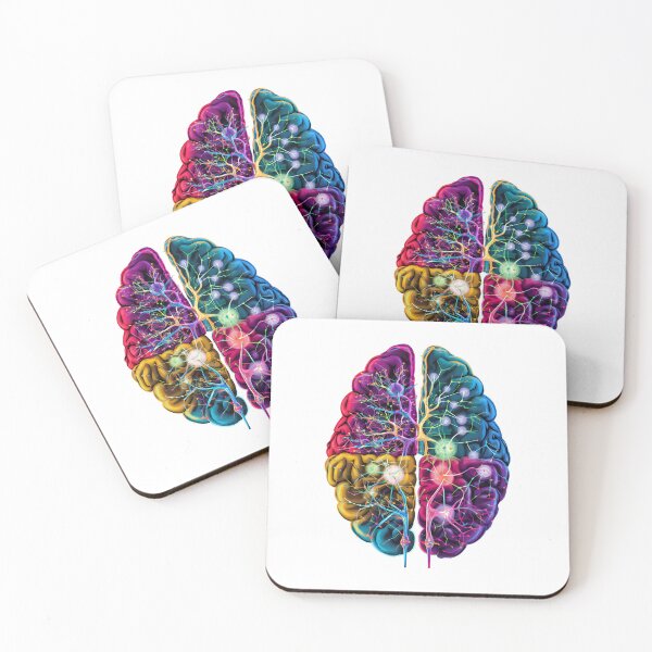 Item preview, "Vibrant Neural Network Brain Illustration - Science and Art Combined" designed and sold by WatermelonPink.