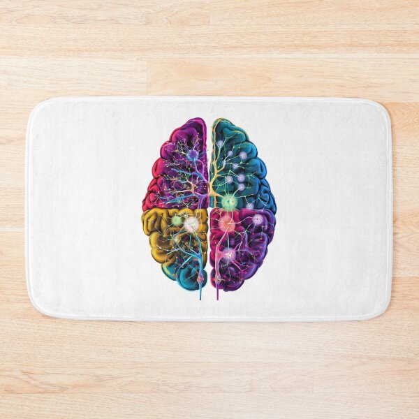 Item preview, "Vibrant Neural Network Brain Illustration - Science and Art Combined" designed and sold by WatermelonPink.