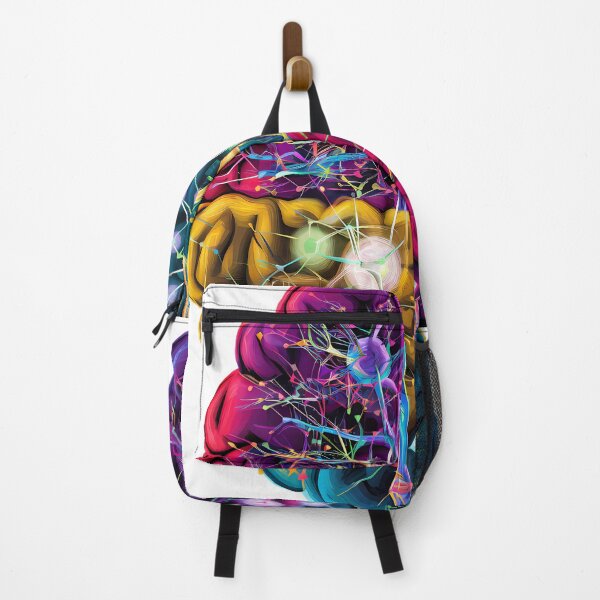 Item preview, "Vibrant Neural Network Brain Illustration - Science and Art Combined" designed and sold by WatermelonPink.