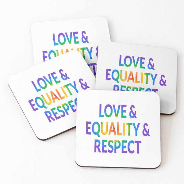 Item preview, Love Equality Respect LGBTQ pride designed and sold by Inspirationmotivation.
