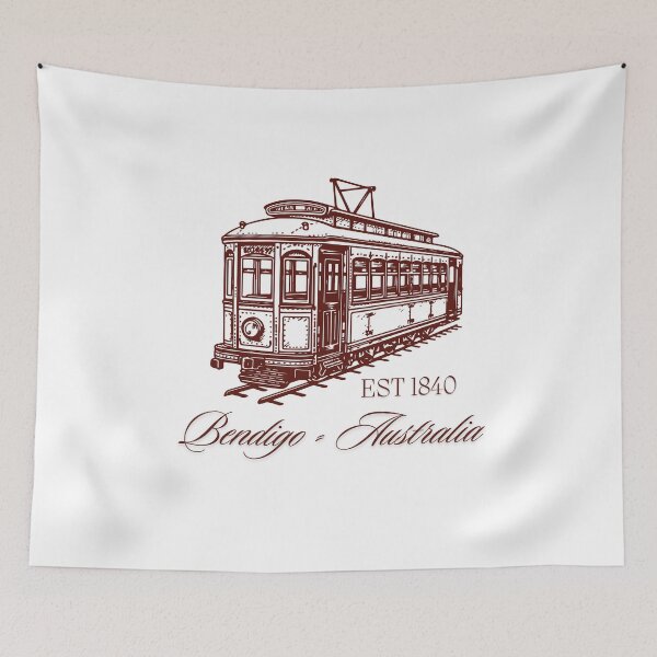 Item preview, Bendigo Tram, Victoria Australia designed and sold by PurrfectionMeow.