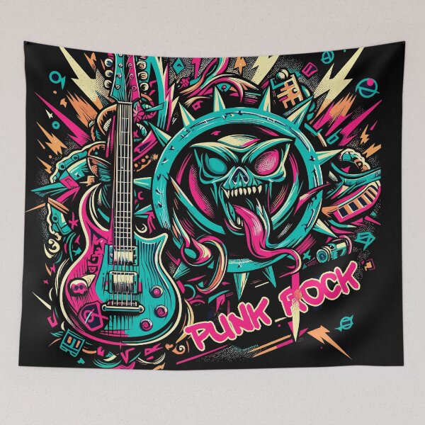 Item preview, Rhythmic Rebellion: Punk Rock Vector Tribute designed and sold by diegomenjivar92.