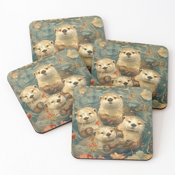 Item preview, Sea Otters designed and sold by ArtWildCreate.