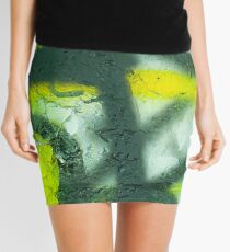 Black Yellow White Mini Skirt