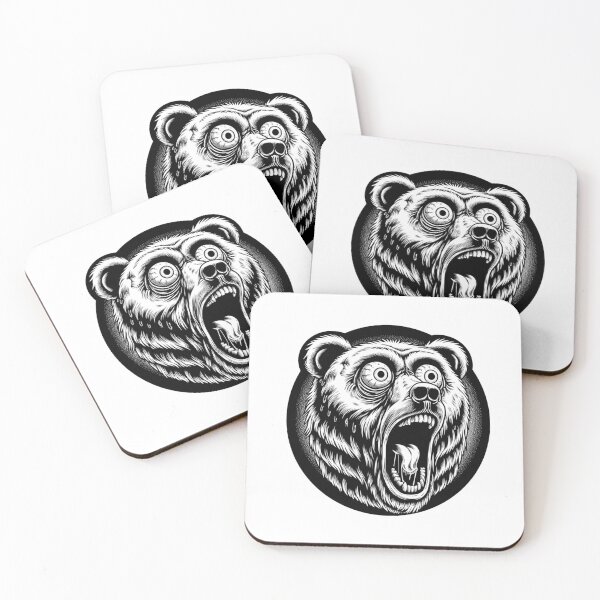Item preview, "Panic-Stricken Screaming Bear" designed and sold by Grimmethy.