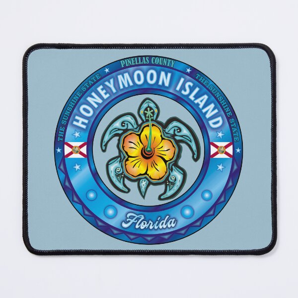 Item preview, Honeymoon Island Florida sea turtle hibiscus designed and sold by studioss76.