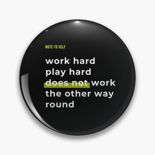 Item preview, Work Hard Play Hard designed and sold by snarkytstore.