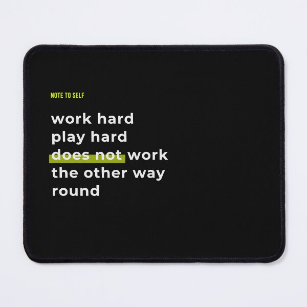 Item preview, Work Hard Play Hard designed and sold by snarkytstore.