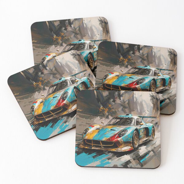 Item preview, Porsche car in oil painting  designed and sold by PixelCraftDSG.