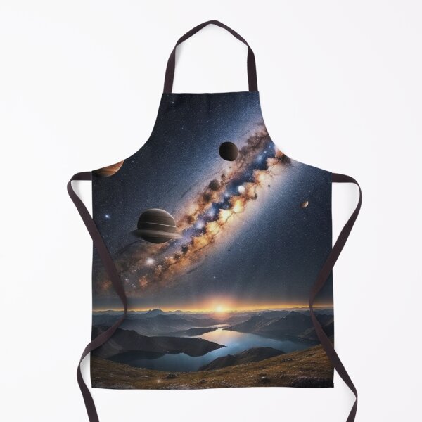Item preview, Starry Enchantment: Milky Way & Planets In Cosmic Splendor designed and sold by EnchantedVista.