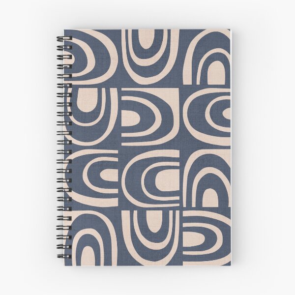 Item preview, Abstract Arches Pattern Navy Blue Vanilla Cream designed and sold by FAROSSTUDIO.
