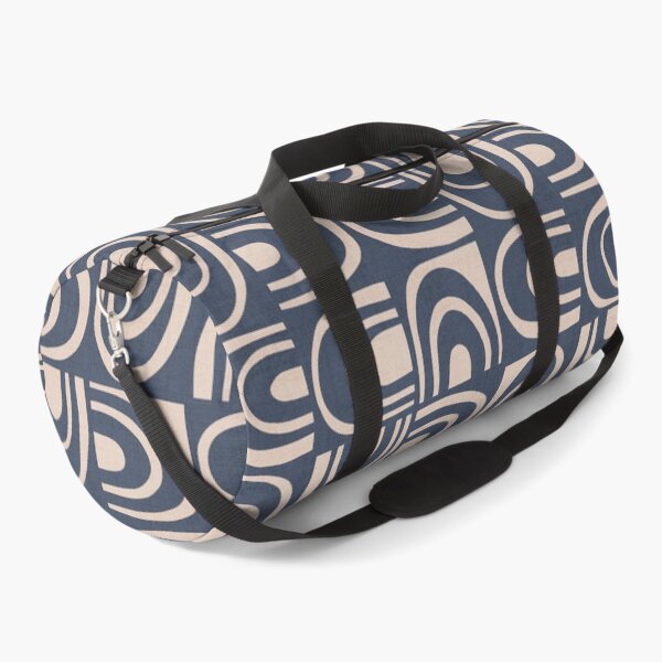 Item preview, Abstract Arches Pattern Navy Blue Vanilla Cream designed and sold by FAROSSTUDIO.