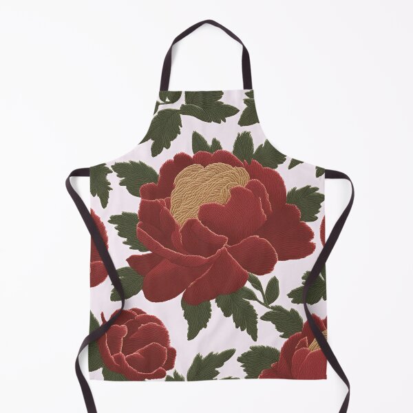 Item preview, Bordeaux peonies in a whole new light: digital technique of hand embroidery. designed and sold by branaghbel.