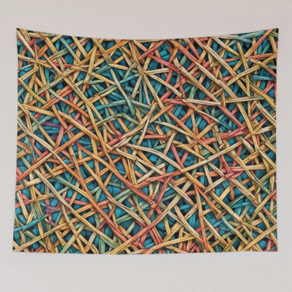 Item preview, Abstract Colorful Straw Pattern designed and sold by calibrit.