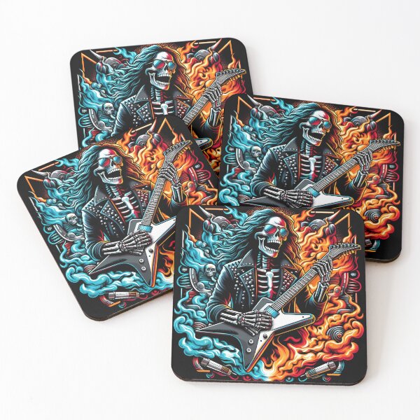 Item preview, Metal Skeleton Rockstar #1 designed and sold by fambrostore.