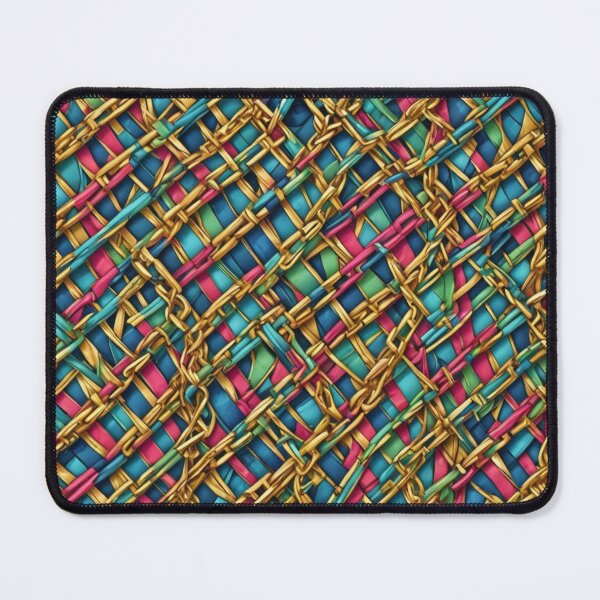 Item preview, Abstract Chains on Colorful Wicker Pattern designed and sold by calibrit.