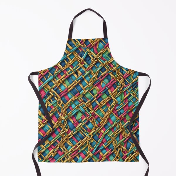 Item preview, Abstract Chains on Colorful Wicker Pattern designed and sold by calibrit.