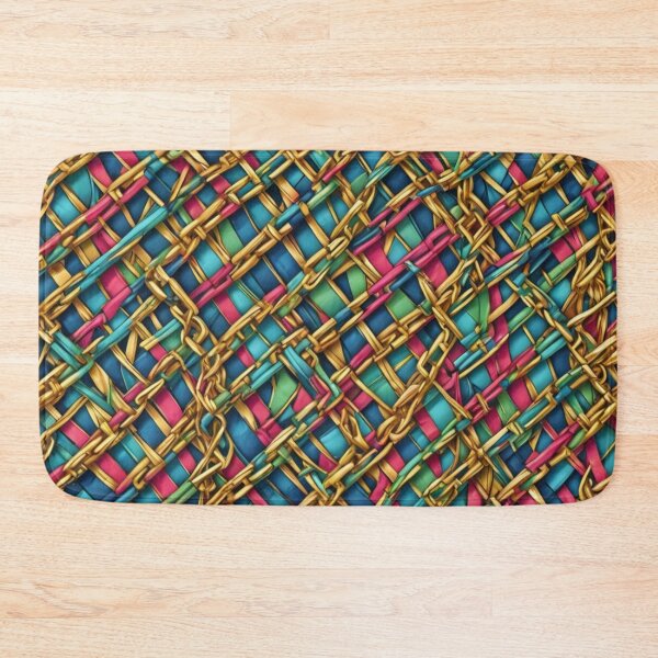 Item preview, Abstract Chains on Colorful Wicker Pattern designed and sold by calibrit.