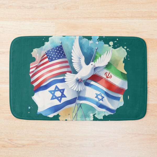 Item preview, Peace Dove Trio Over Global Flags ,  designed and sold by PaintMeWorld.