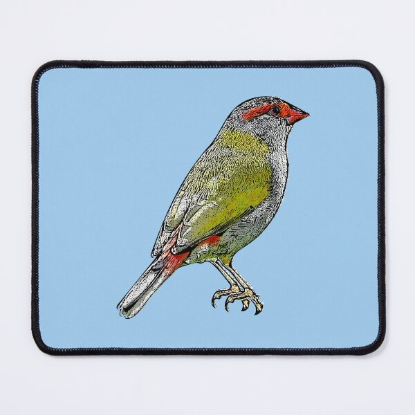 Item preview, Red Browed Firetail Black Alternate Design  designed and sold by designsasstultd.