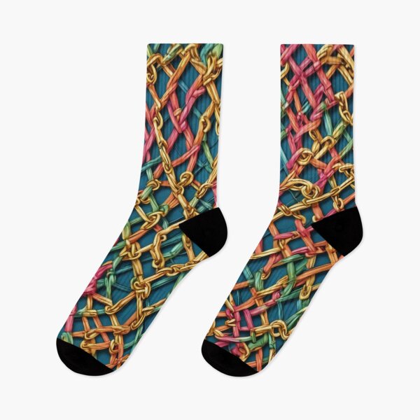 Item preview, Abstract Colorful Chain Pattern designed and sold by calibrit.