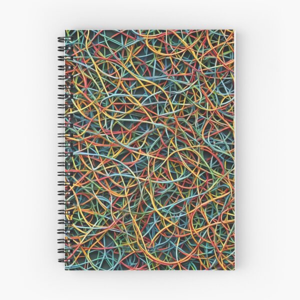 Aperçu de l'œuvre Modèle abstrait d'art à cordes colorées créée et vendue par calibrit.