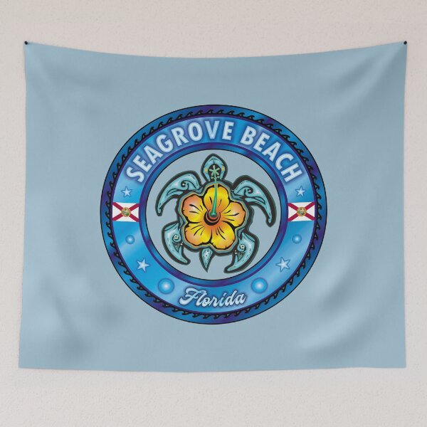 Item preview, Seagrove Beach Florida sea turtle hibiscus designed and sold by studioss76.