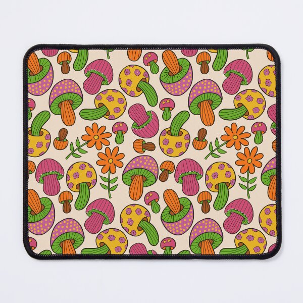 Item preview, Retro Inspired Mushroom flower Pattern Design designed and sold by MariOyama.