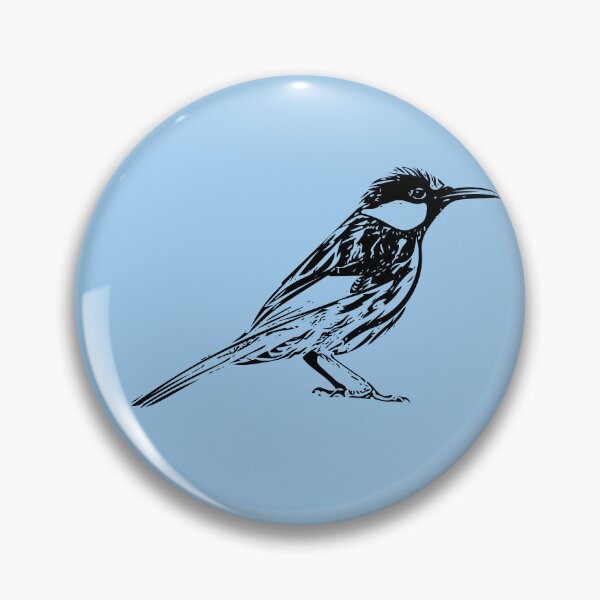 Item preview, White Cheeked Honeyeater Black Design  designed and sold by designsasstultd.