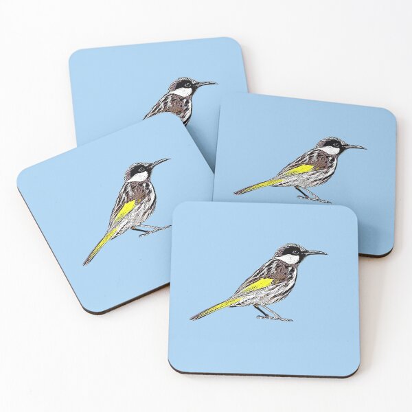 Item preview, White Cheeked Honeyeater Black Alternate Design  designed and sold by designsasstultd.