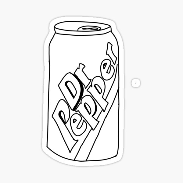 "Dr Pepper" Sticker for Sale by Star-Maya | Redbubble