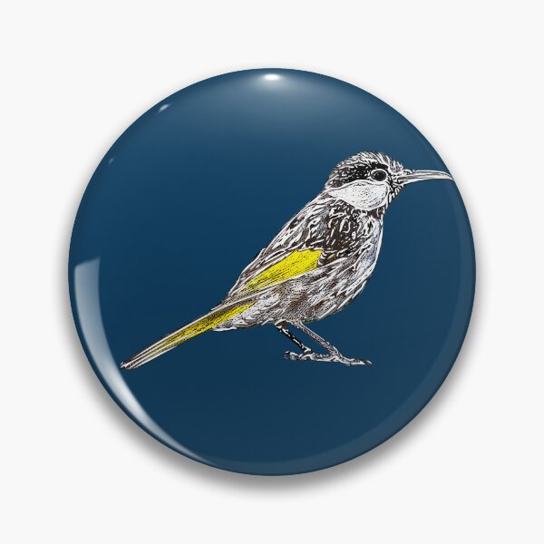 Item preview, White Cheeked Honeyeater White Alternate Design  designed and sold by designsasstultd.