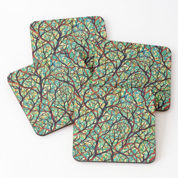Item preview, Abstract Colorful Twisted Tree Branches designed and sold by calibrit.