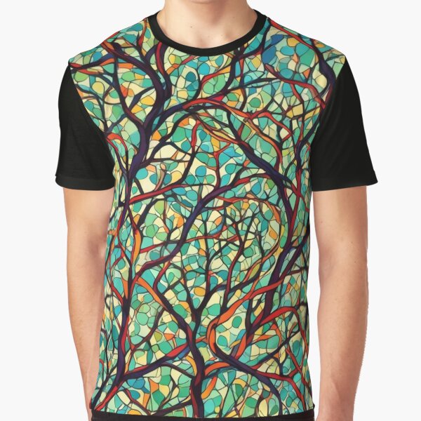 Item preview, Abstract Colorful Twisted Tree Branches designed and sold by calibrit.