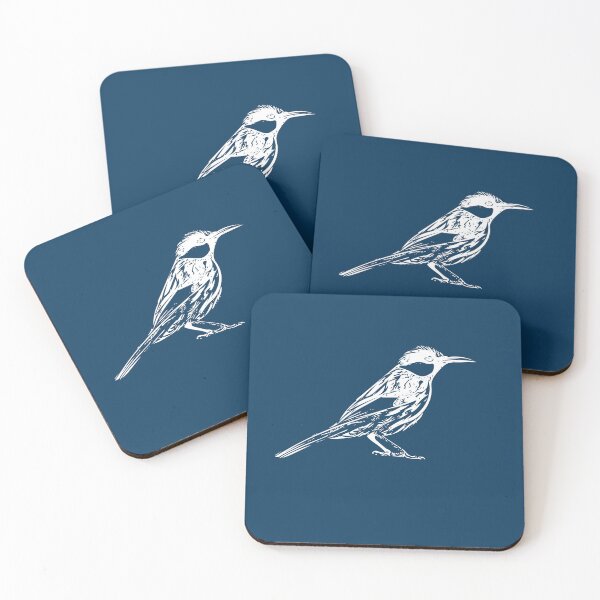 Item preview, White Cheeked Honeyeater White Design  designed and sold by designsasstultd.