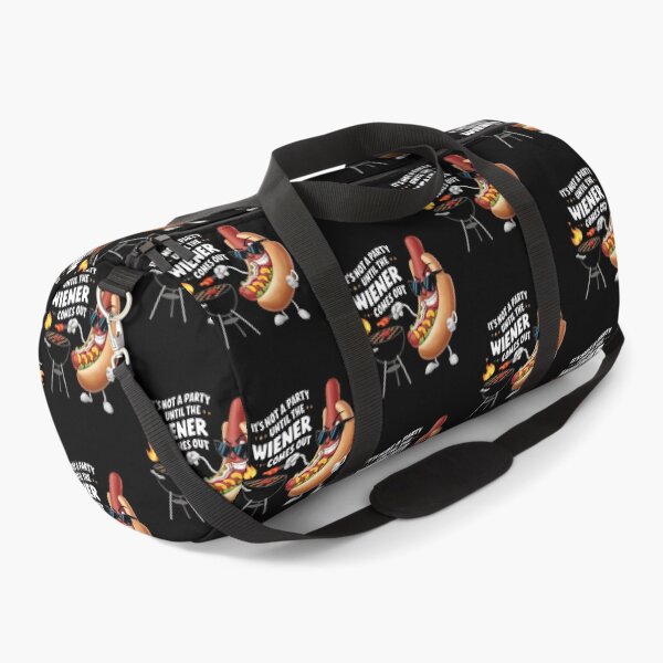 Item preview, Funny BBQ Hotdog Not A Party Until The Wiener Comes Out designed and sold by edesignprints.