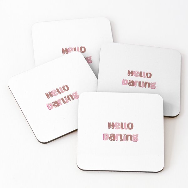 Item preview, Pink and Brown Hello Darling Design designed and sold by alexisrae444.