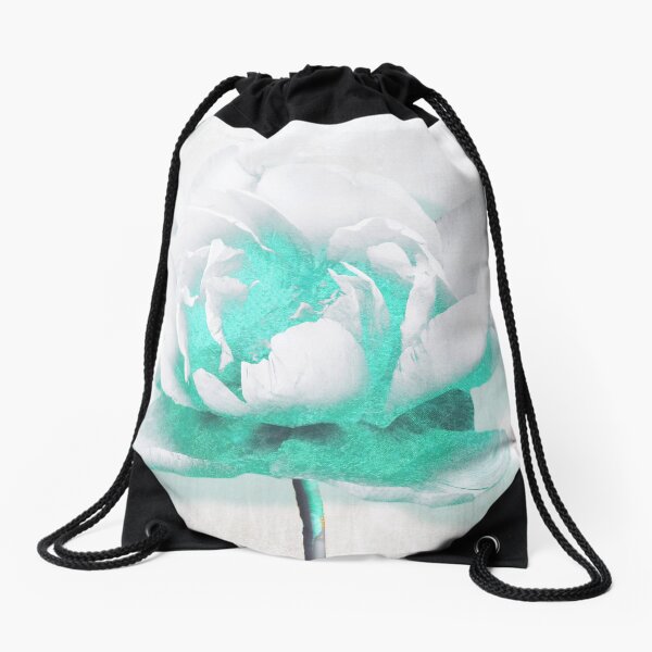 Aperçu de l'œuvre Aquarelle Pivoine blanche avec Turquoise créée et vendue par Sasha Art Gallery.