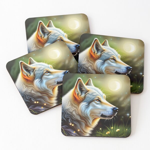 Item preview, Summer Wolf on Magical Eve designed and sold by MoodyMuseArt.