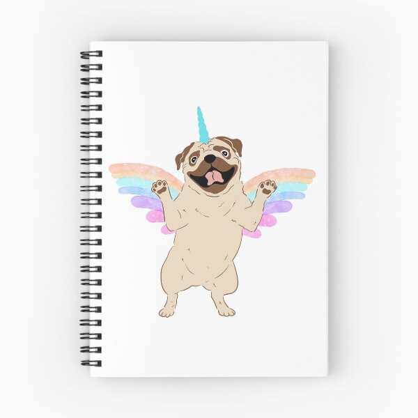 Item preview, Pug-alicious Rainbow happy Pug designed and sold by im-a-librarian.