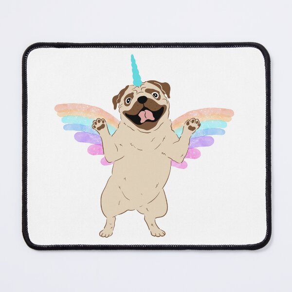 Item preview, Pug-alicious Rainbow happy Pug designed and sold by im-a-librarian.