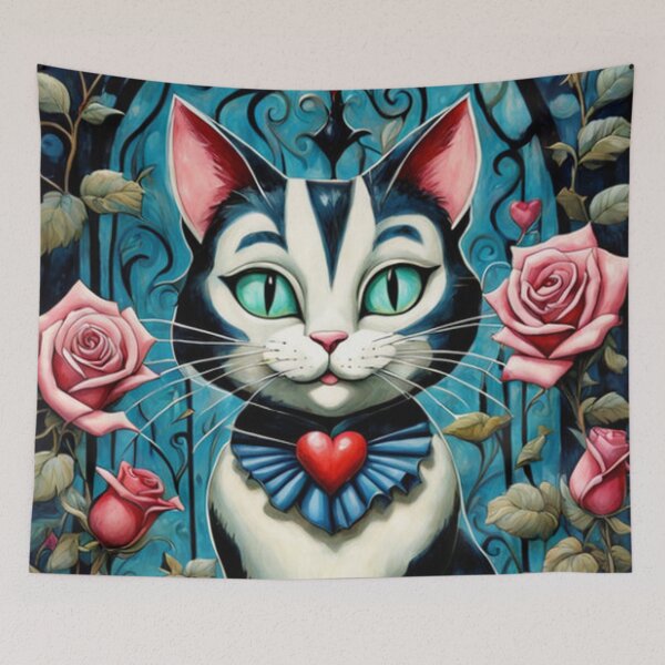 Item preview, Classic Vintage Cheschire Cat In Wonderland Art designed and sold by TheDarkWardrobe.