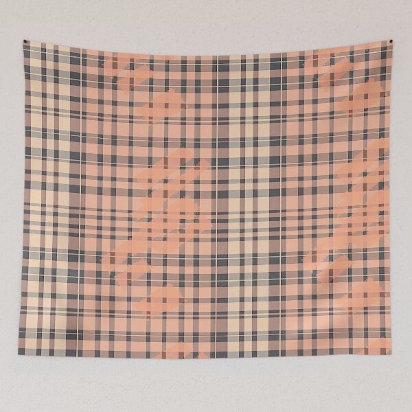Item preview, Tartan Pattern in Peach Fuzz Colours v1 designed and sold by BuzzworthyShop.